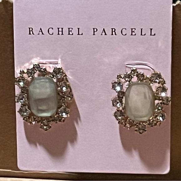 💎 NWT! Rachel Parcell Rhinestone Stud Earrings - Picture 4 of 5